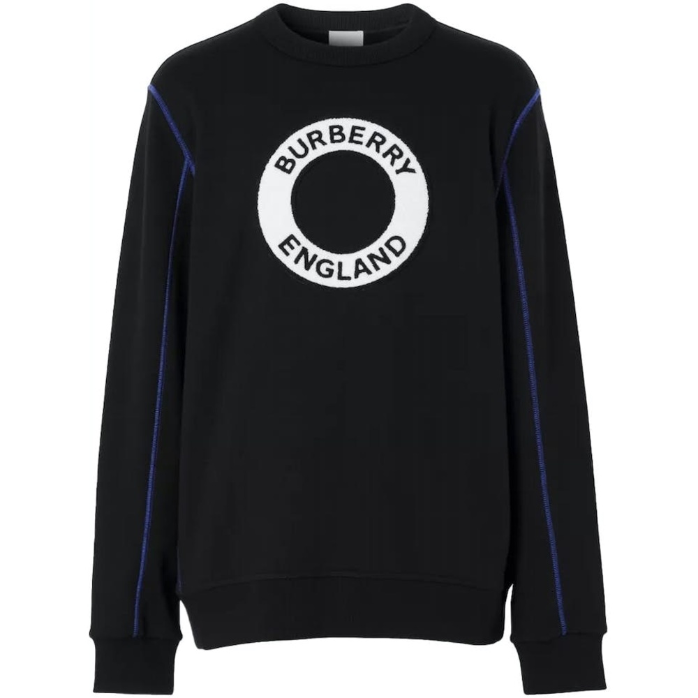 Burberry Logo Graphic Cotton Sweatshirt Size Medium